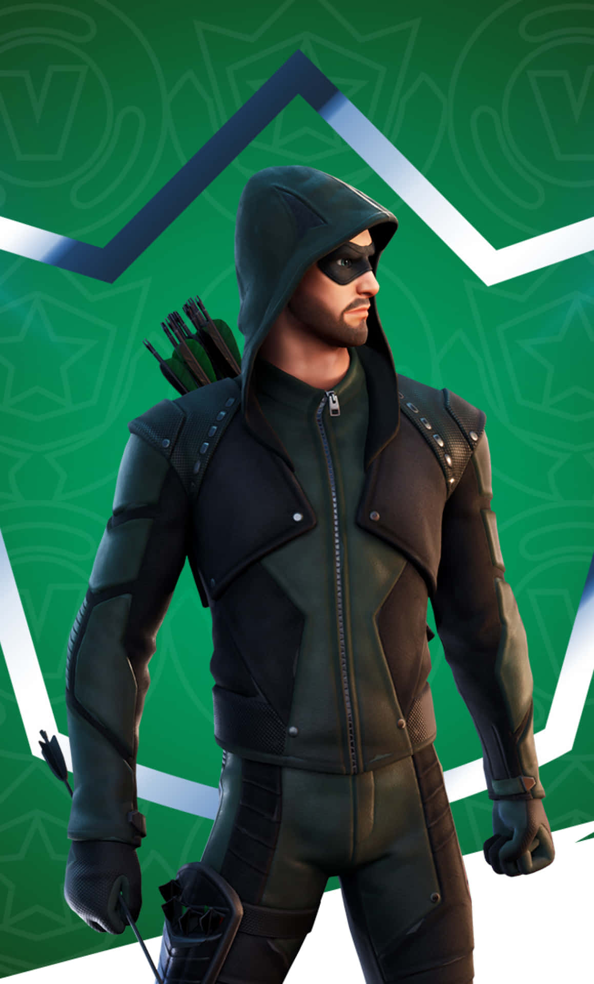 Green Arrow In A Green Outfit