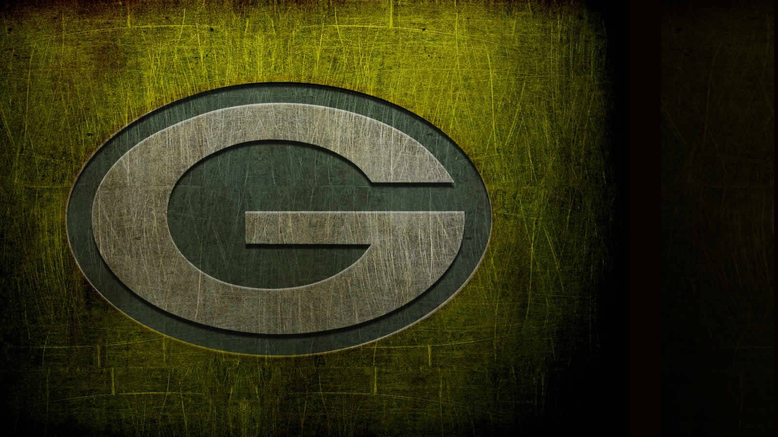 Green Bay Packers Dark Grunge Logo Background
