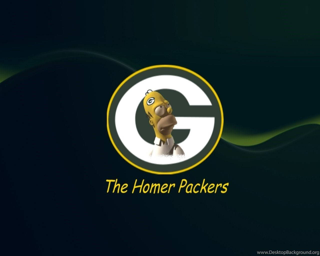 Green Bay Packers Homer Illustration