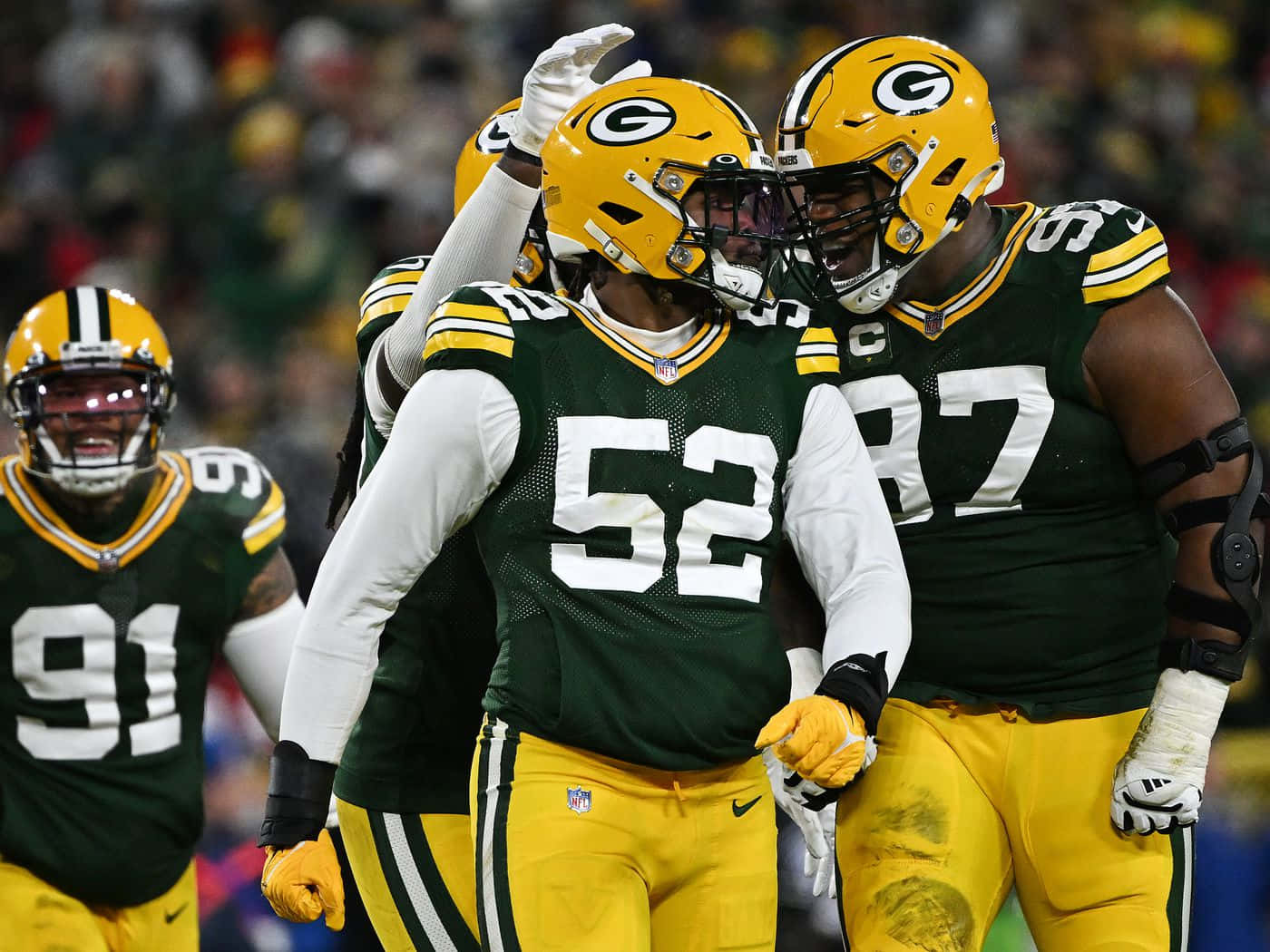 Green Bay Packers Kenny Clark And Rashan Gary Background
