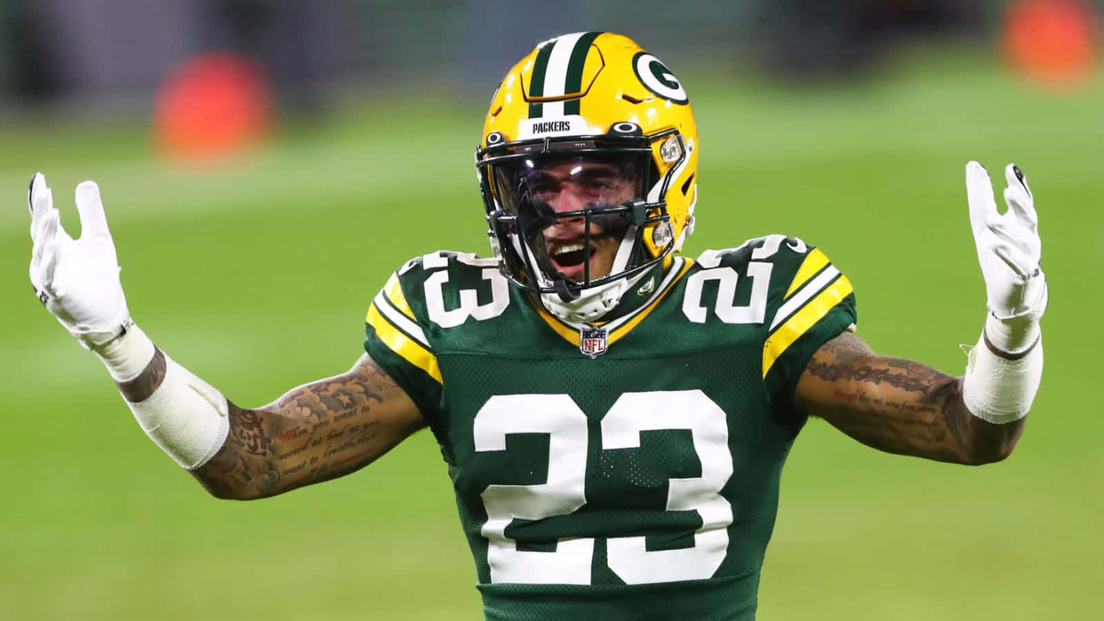 Green Bay Packers Player Celebration Background