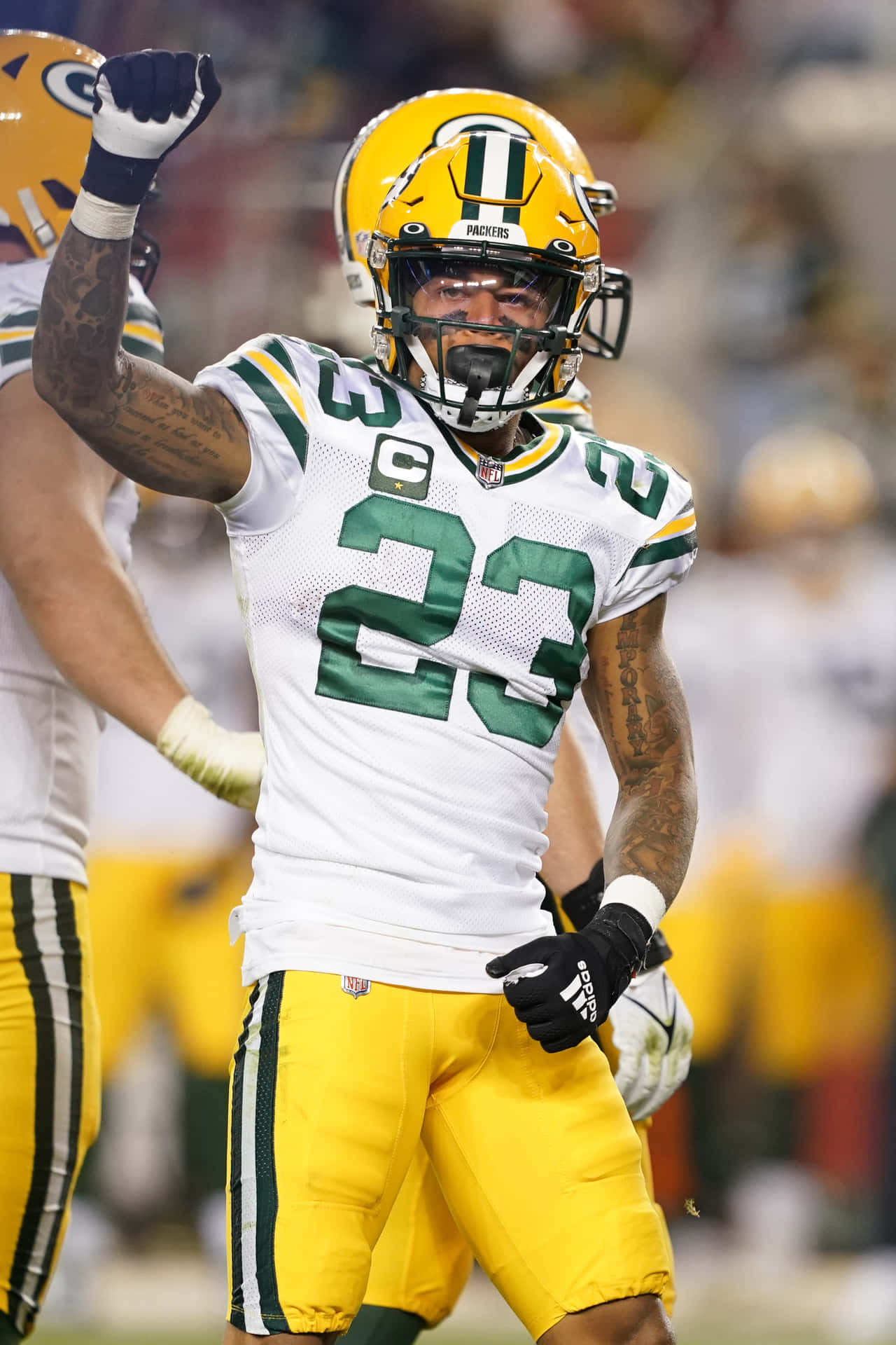Green Bay Packers Player Celebration Background