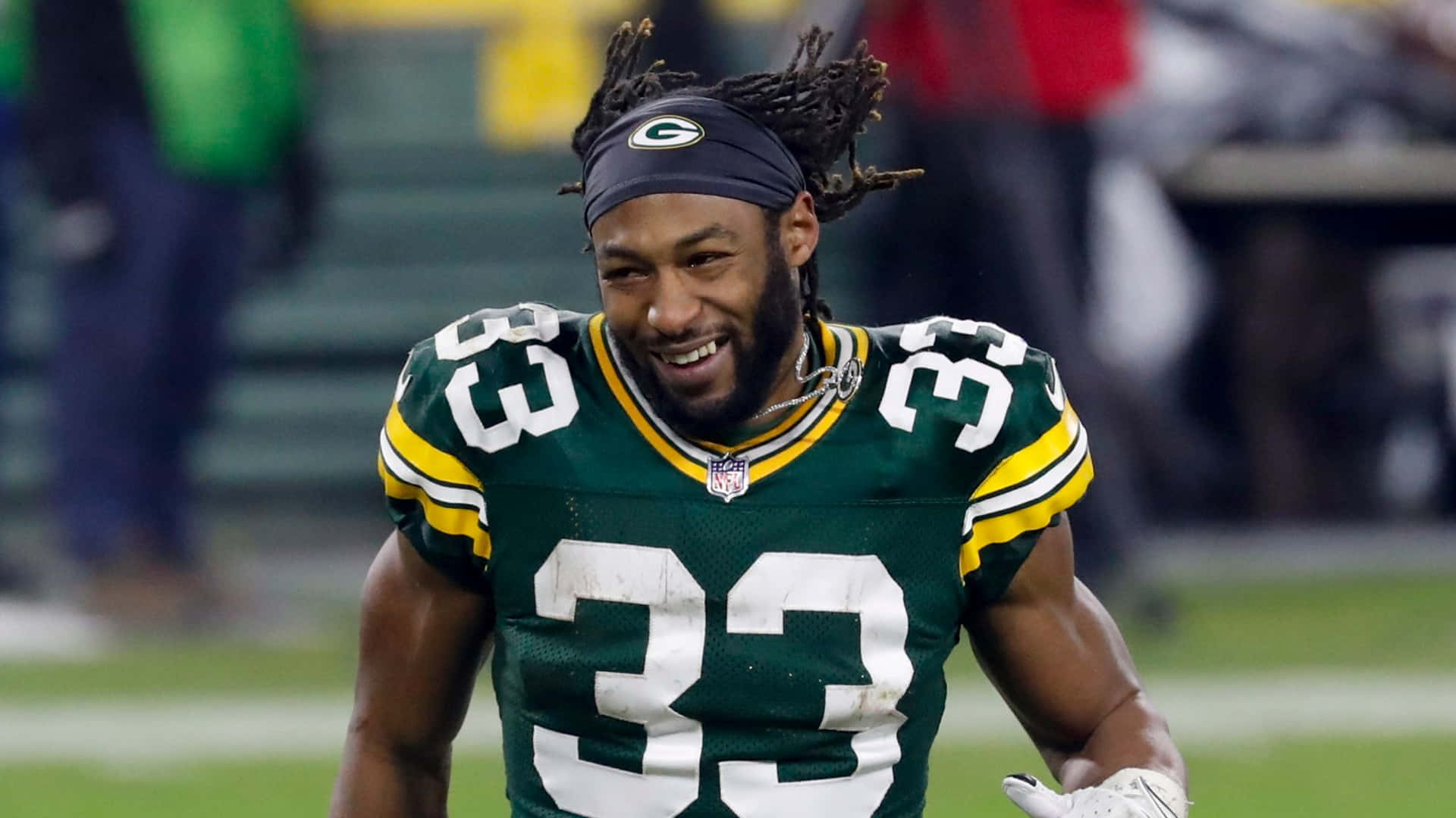 Green Bay Packers Running Back Aaron Jones