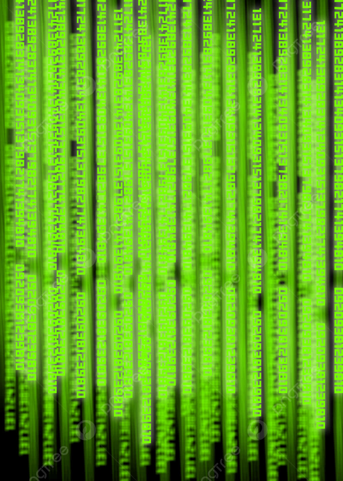 Green Binary Code Background