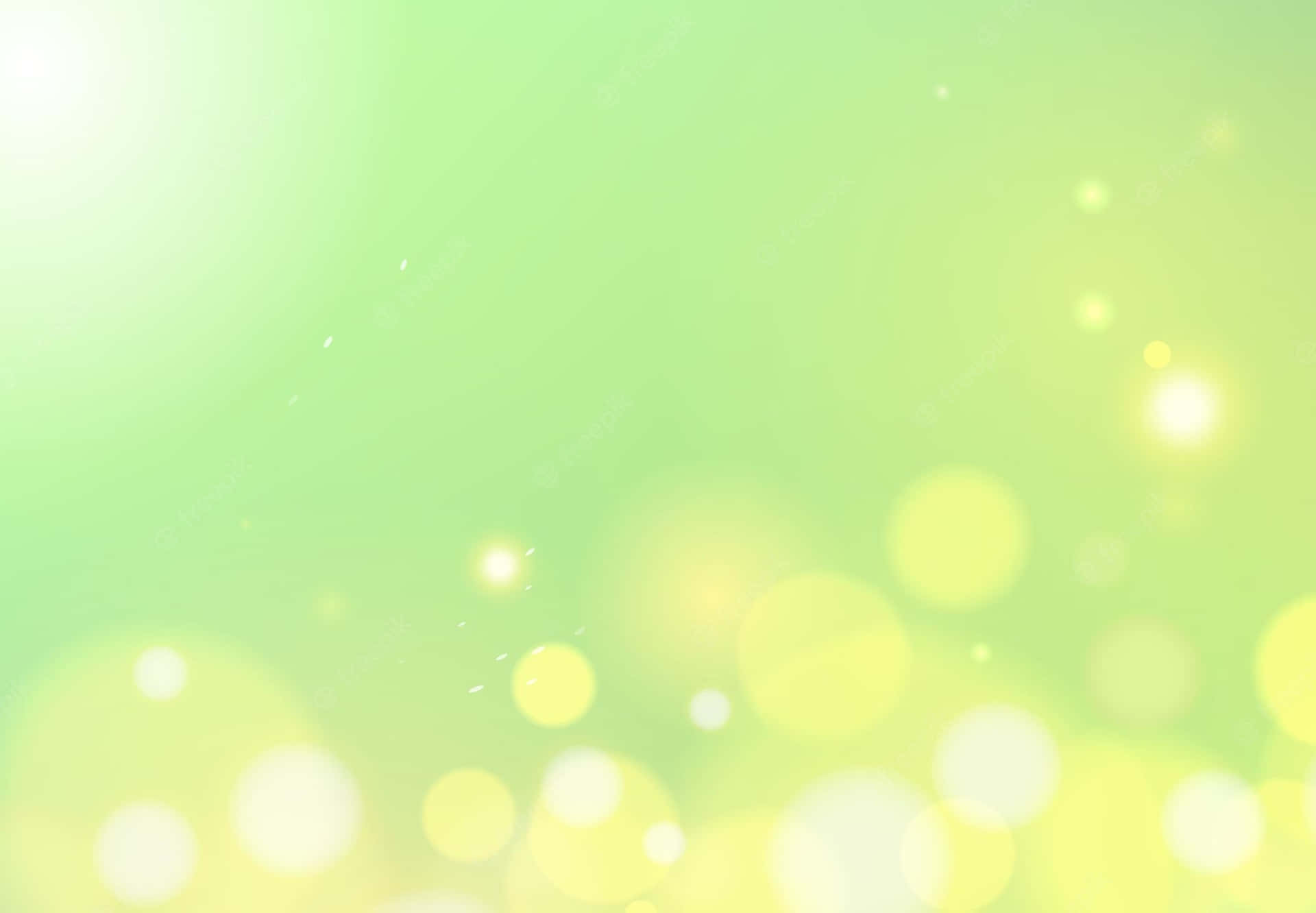 Green Bokeh Background Vector