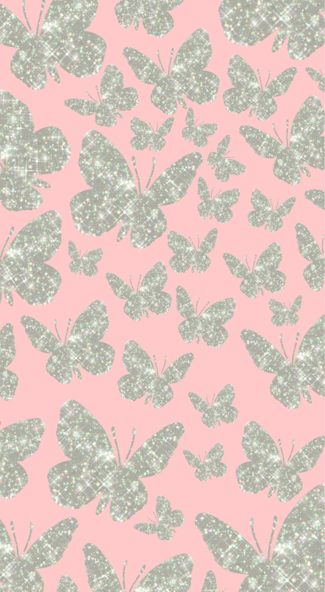 Green Butterflies For Y2k Background