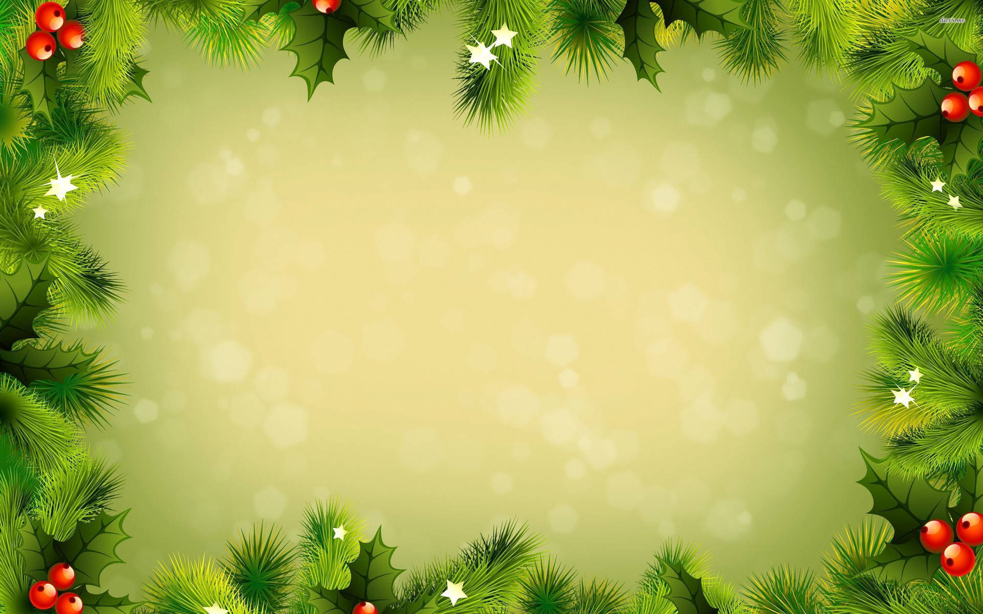Green Christmas Design Background