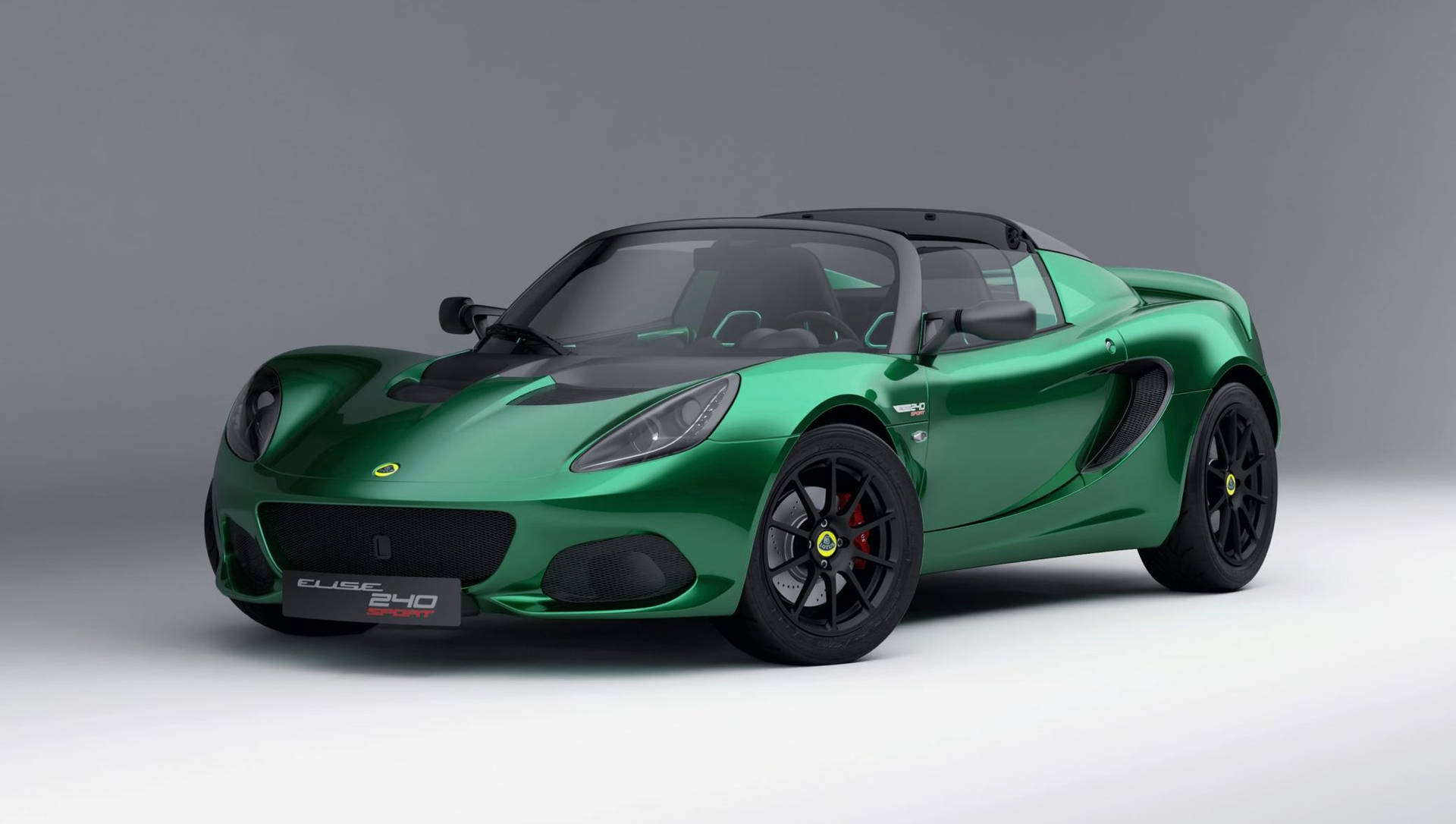 Green Chrome Lotus Elise Sports Car Background