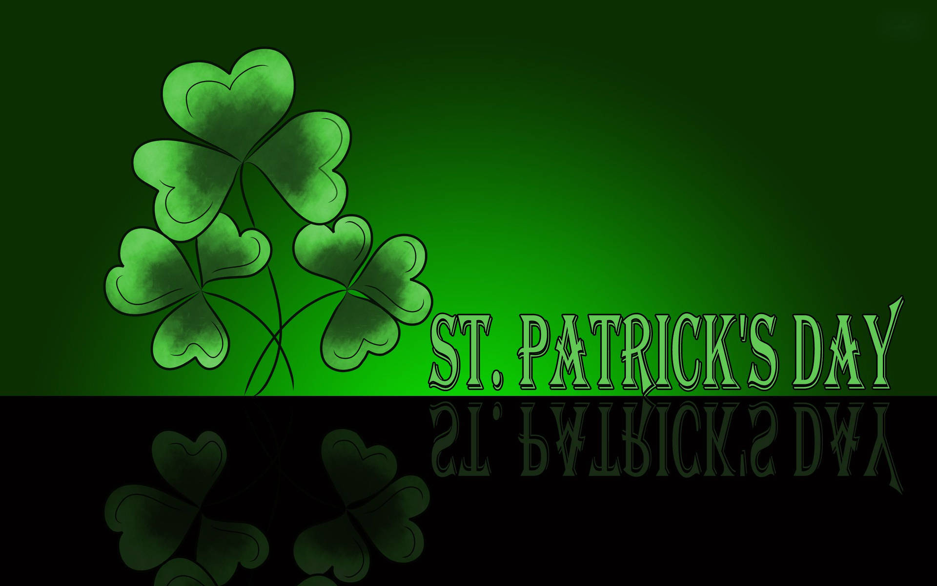 Green Clover St Patrick's Day Background