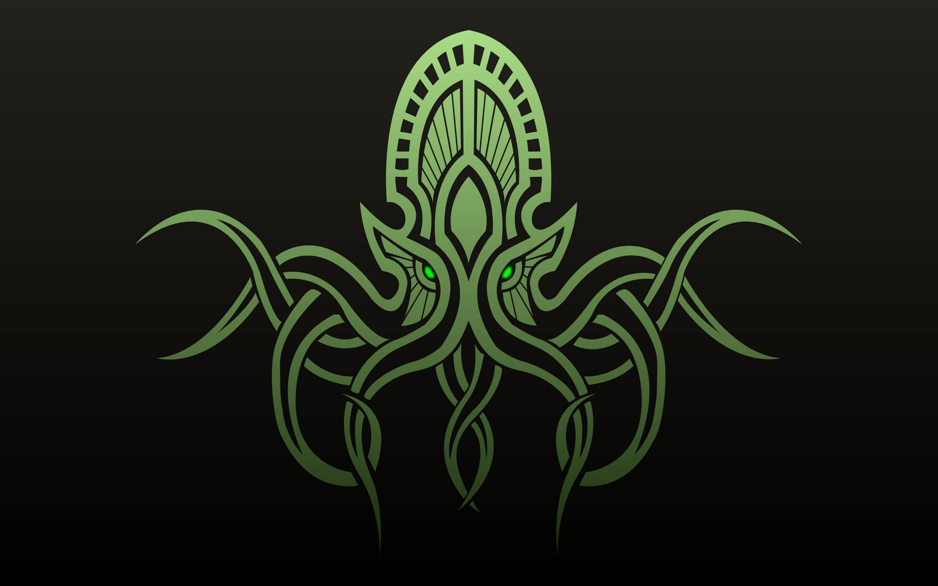 Green Cthulhu Octopus