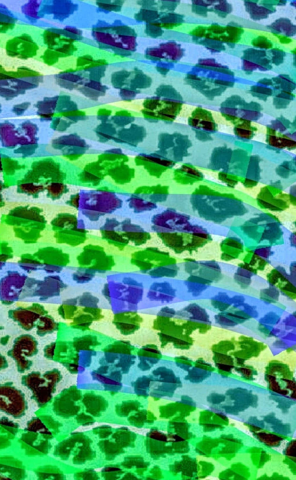 Green Cute Cheetah Print Skin Background