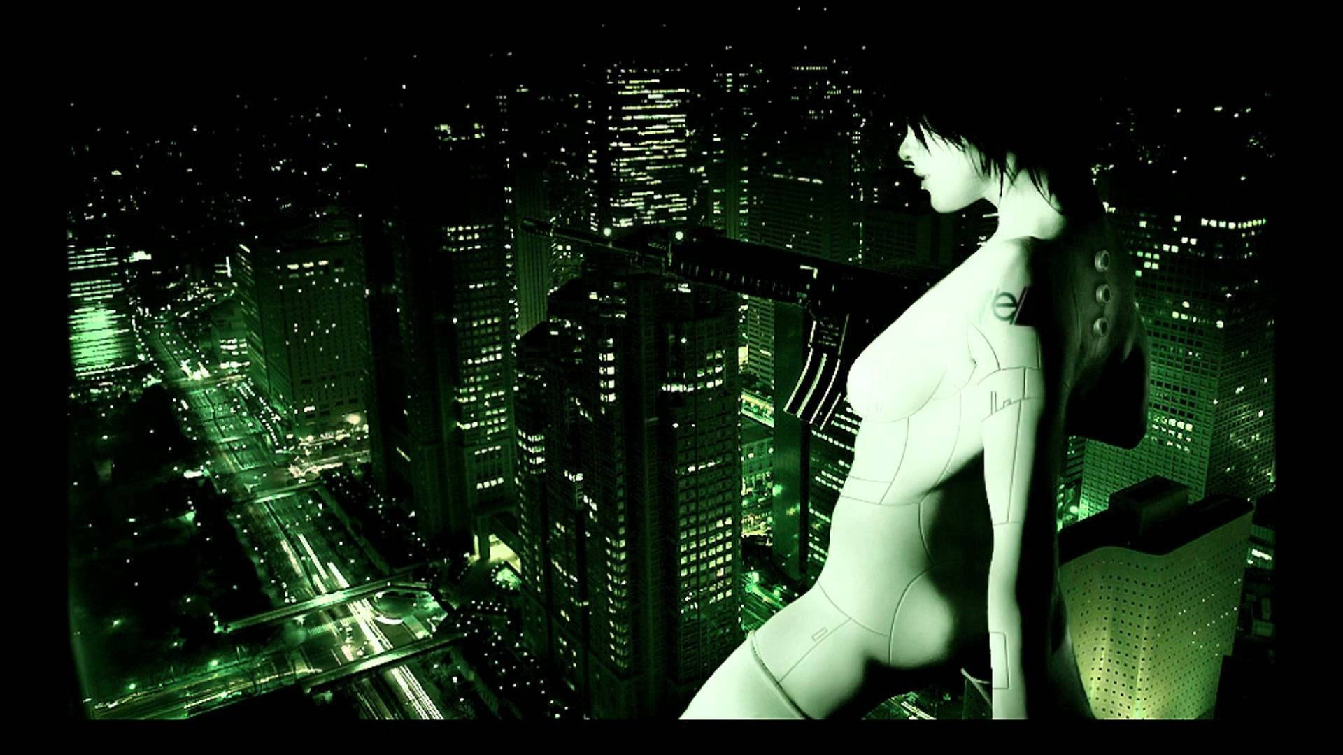 Green Cyber Goth Background