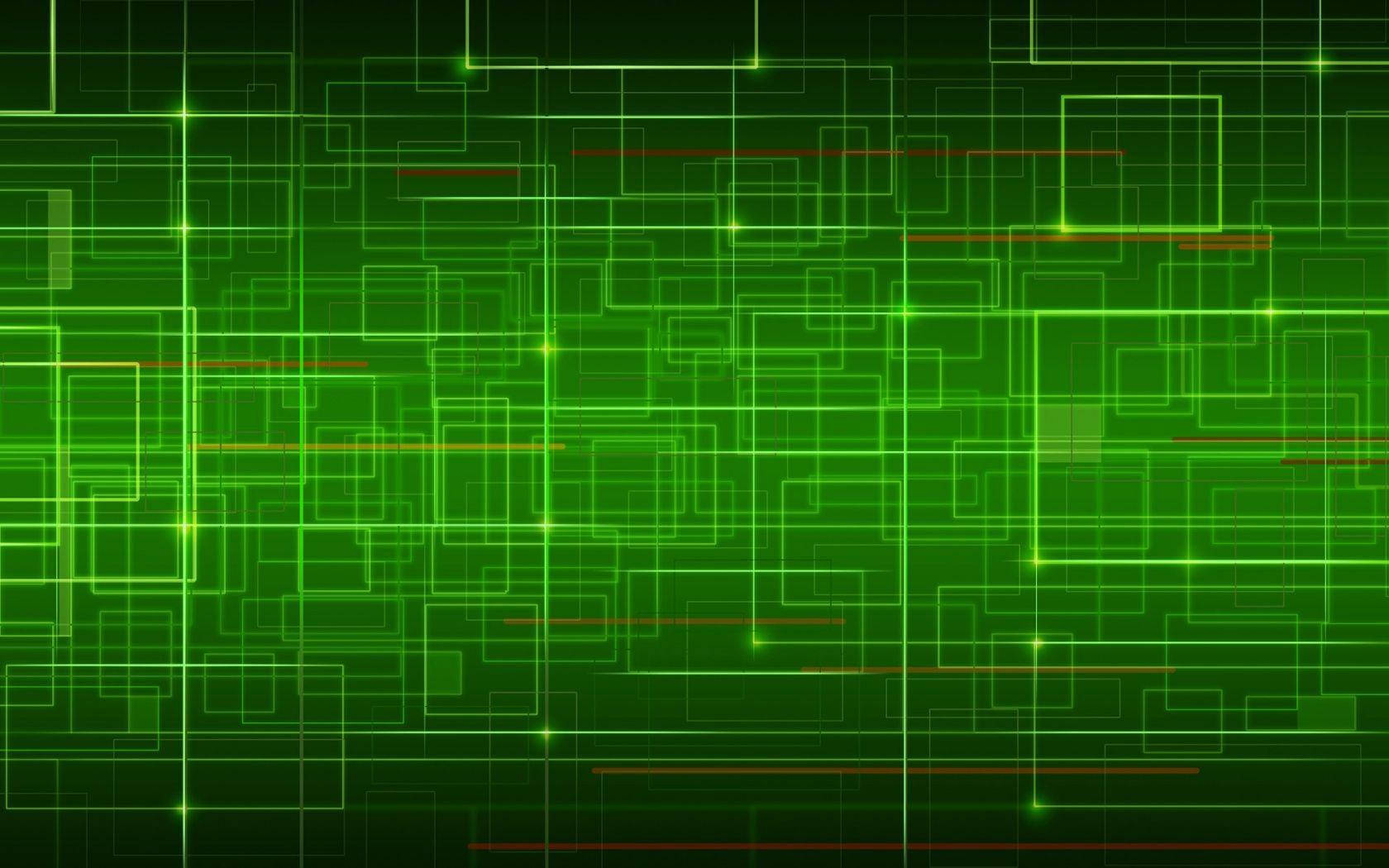 Green Cyber Path Background
