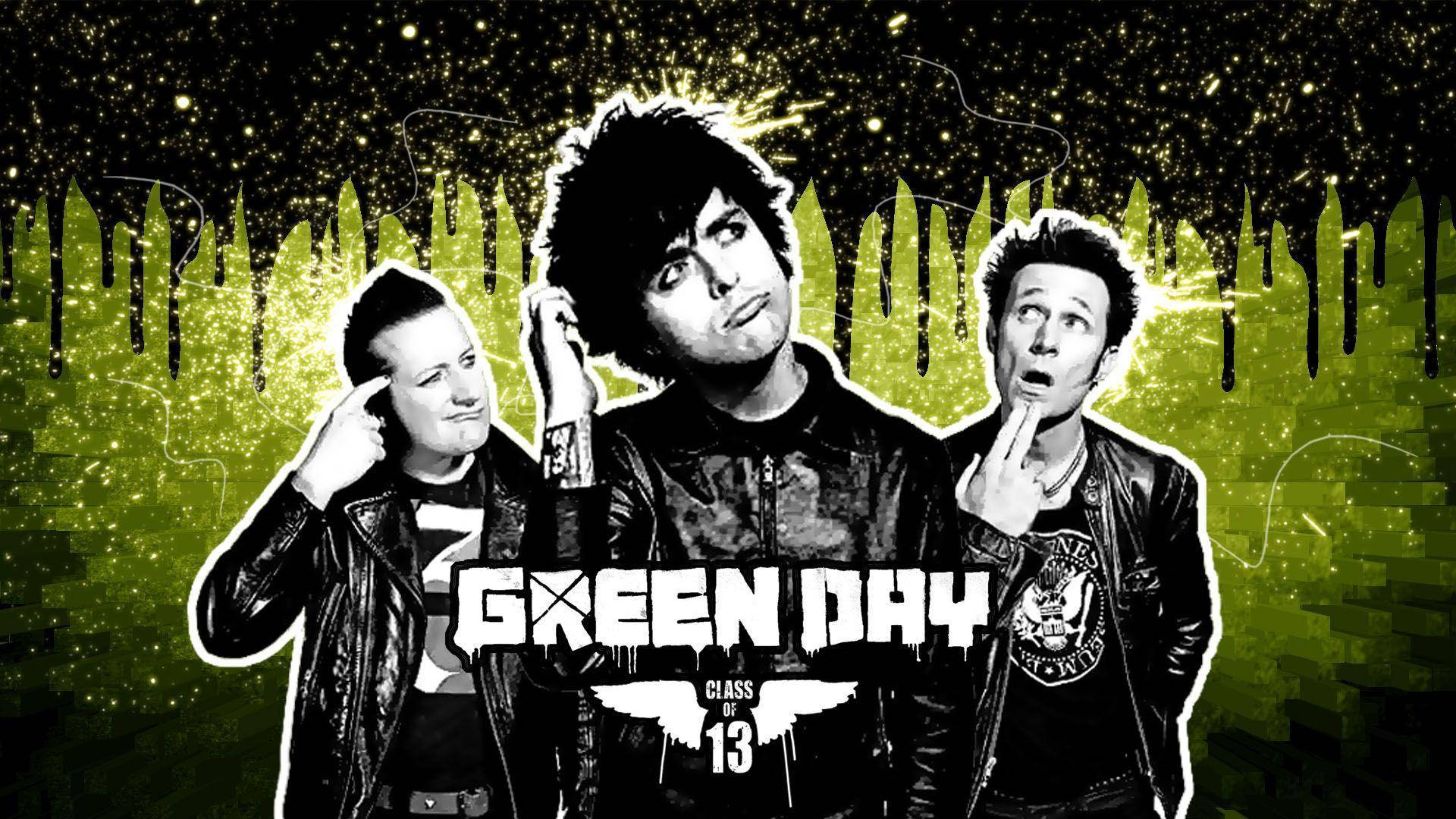 Green Day Acting Confused Background
