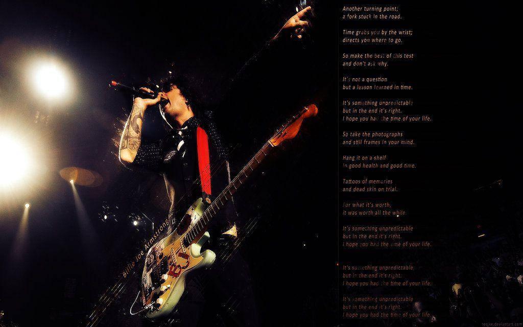 Green Day Good Riddance Lyrics Background