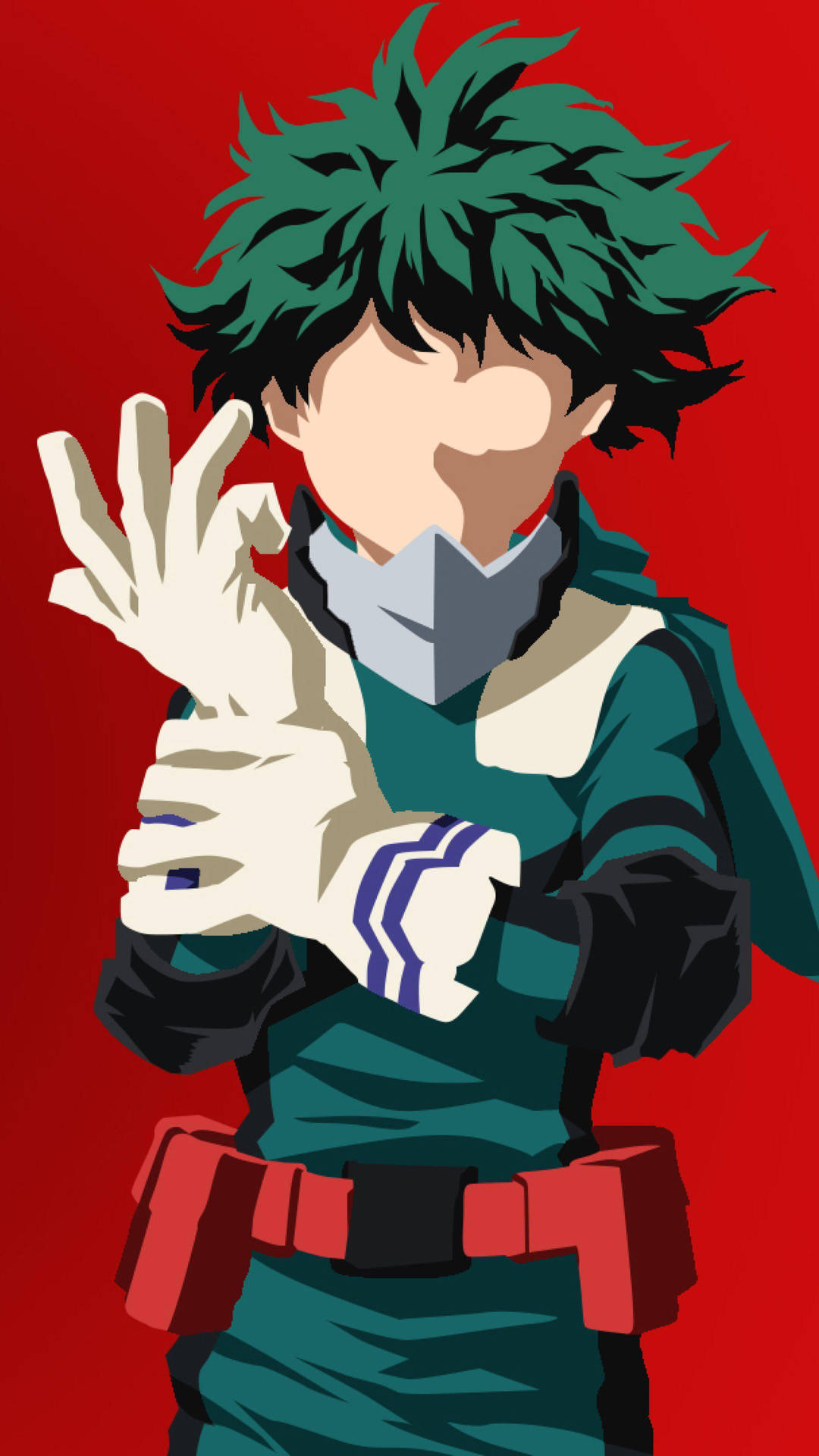 Green Deku Pfp No Face Background