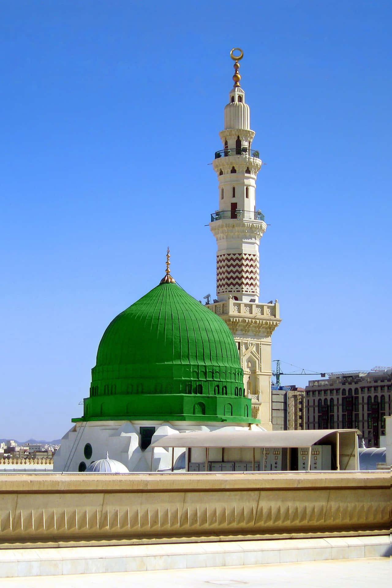 Green Dome Masjid Nabawi Background
