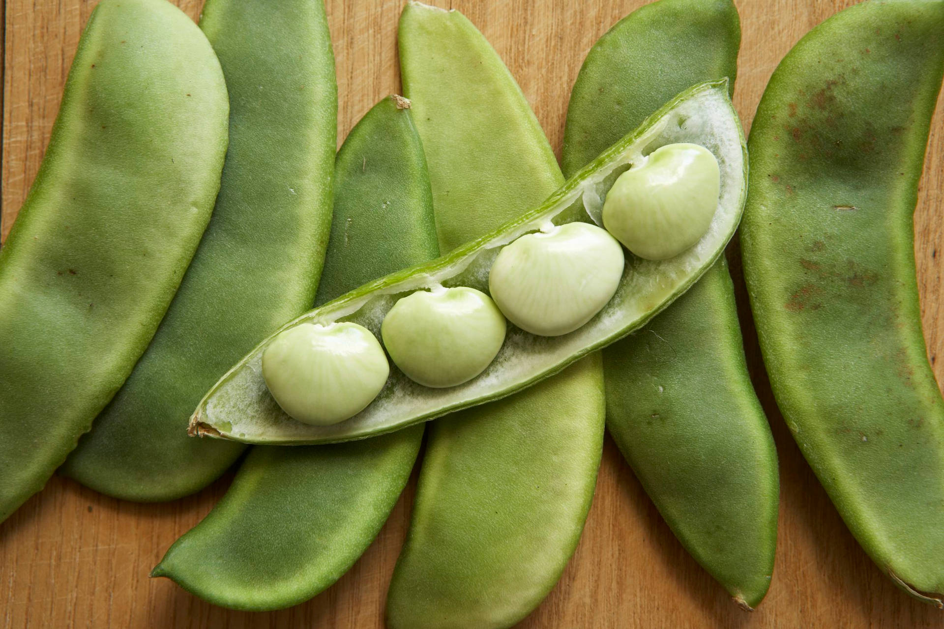 Green Edamame Beans Background