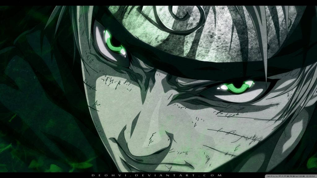 Green Eyes Naruto Hd Background