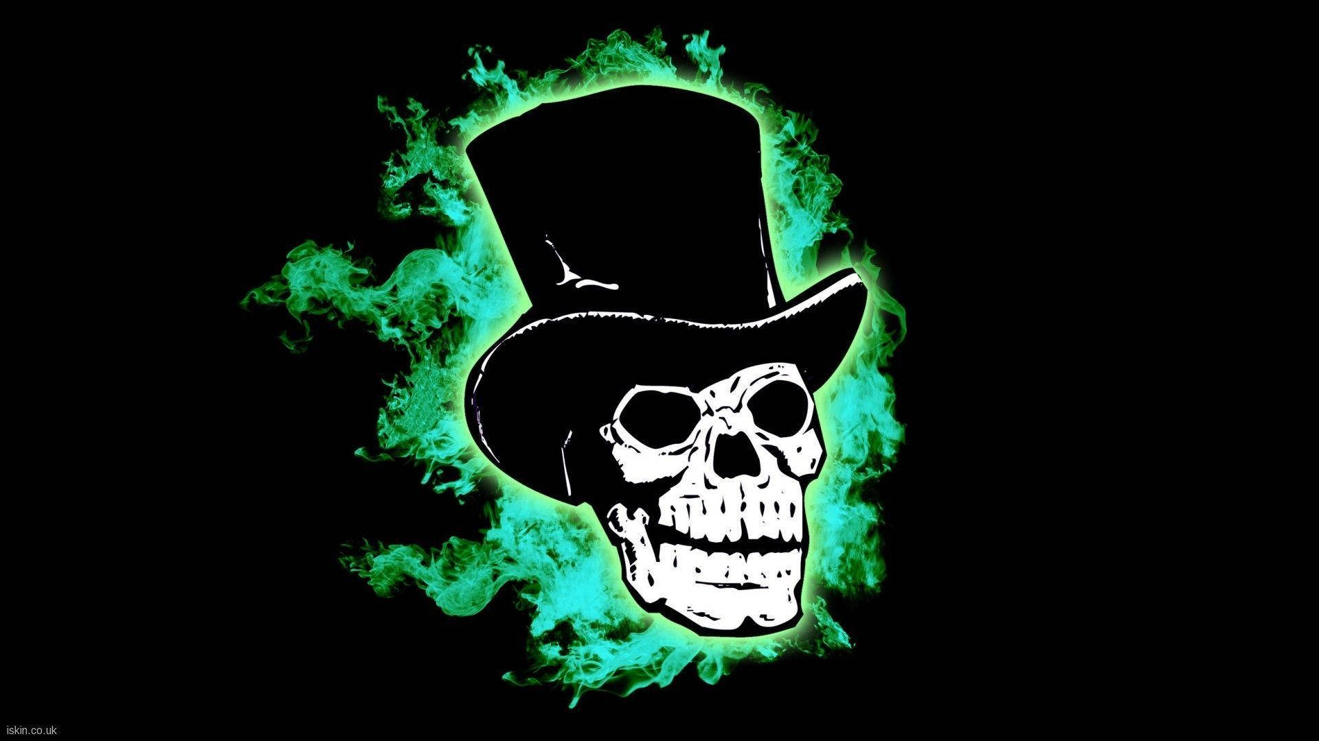 Green Fire Skull – A Shimmering Spectacle Of Warped Power