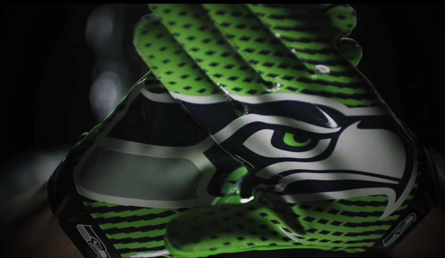 Green Gloves Seattle Seahawks Background
