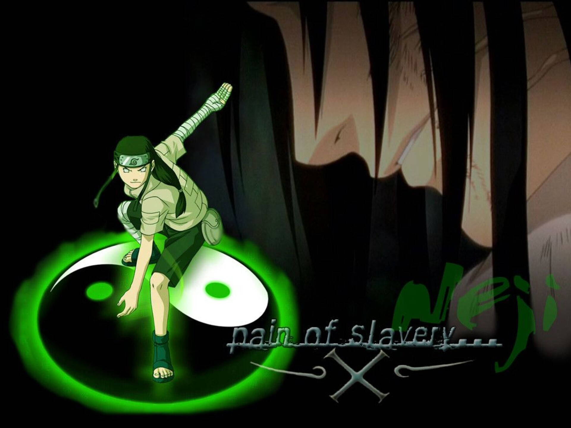 Green Glowing Neji Hyuga