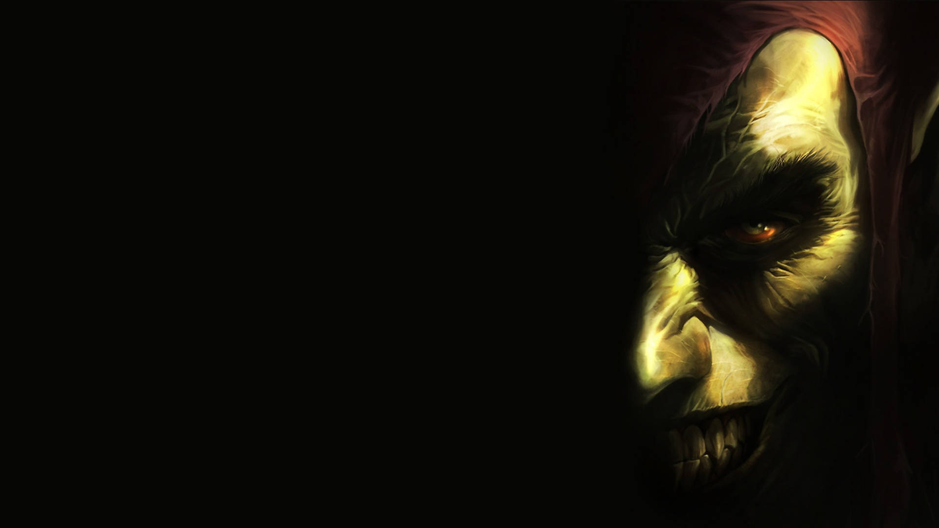 Green Goblin Face Background
