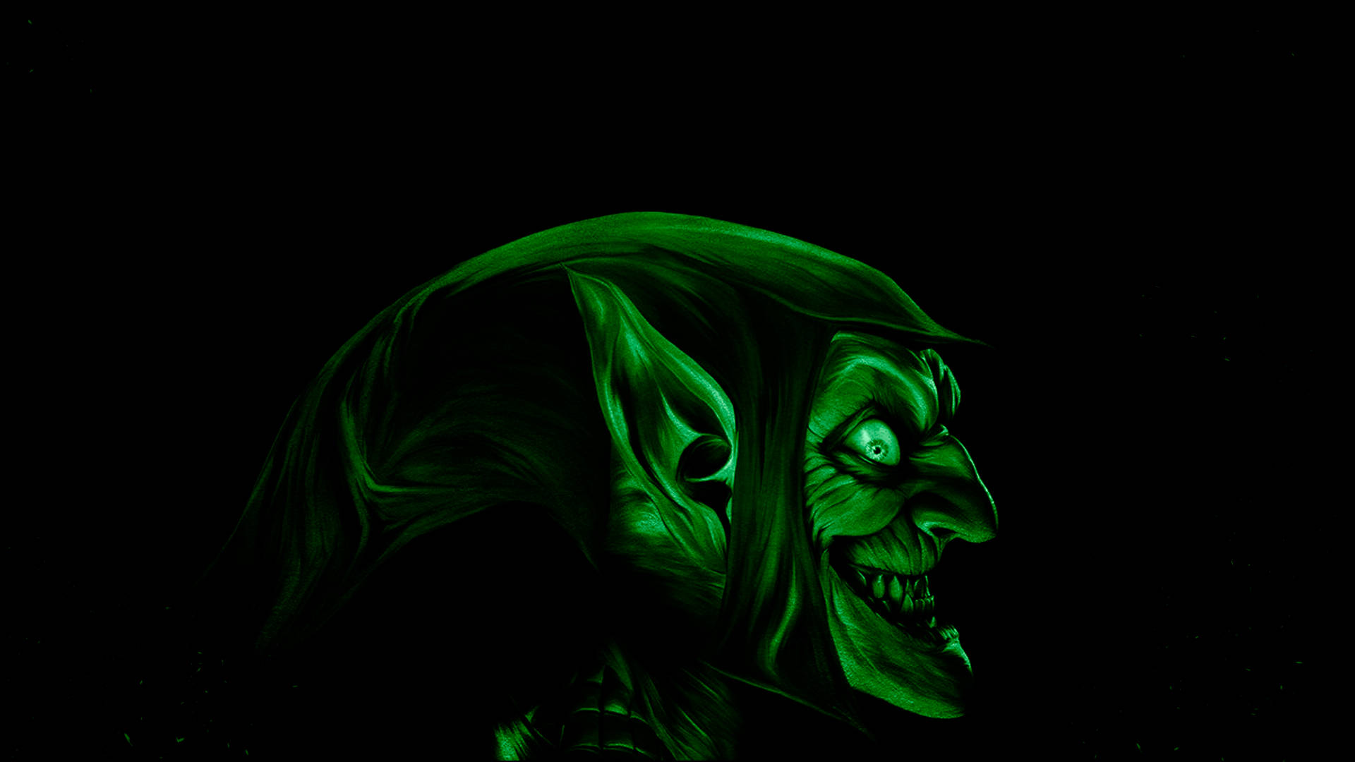 Green Goblin Side View Background