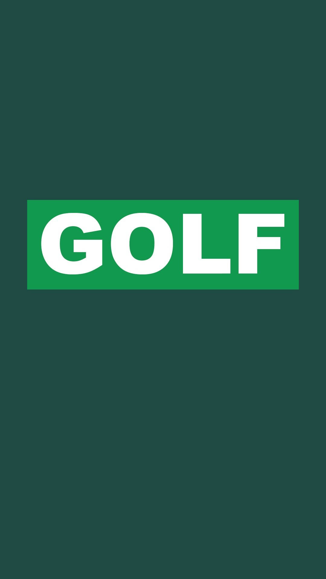 Green Golf Text Iphone Background