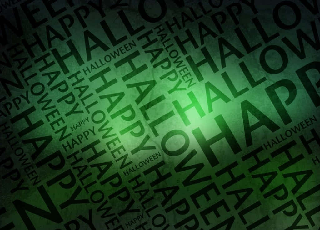 Green Halloween Spooky Desktop Background