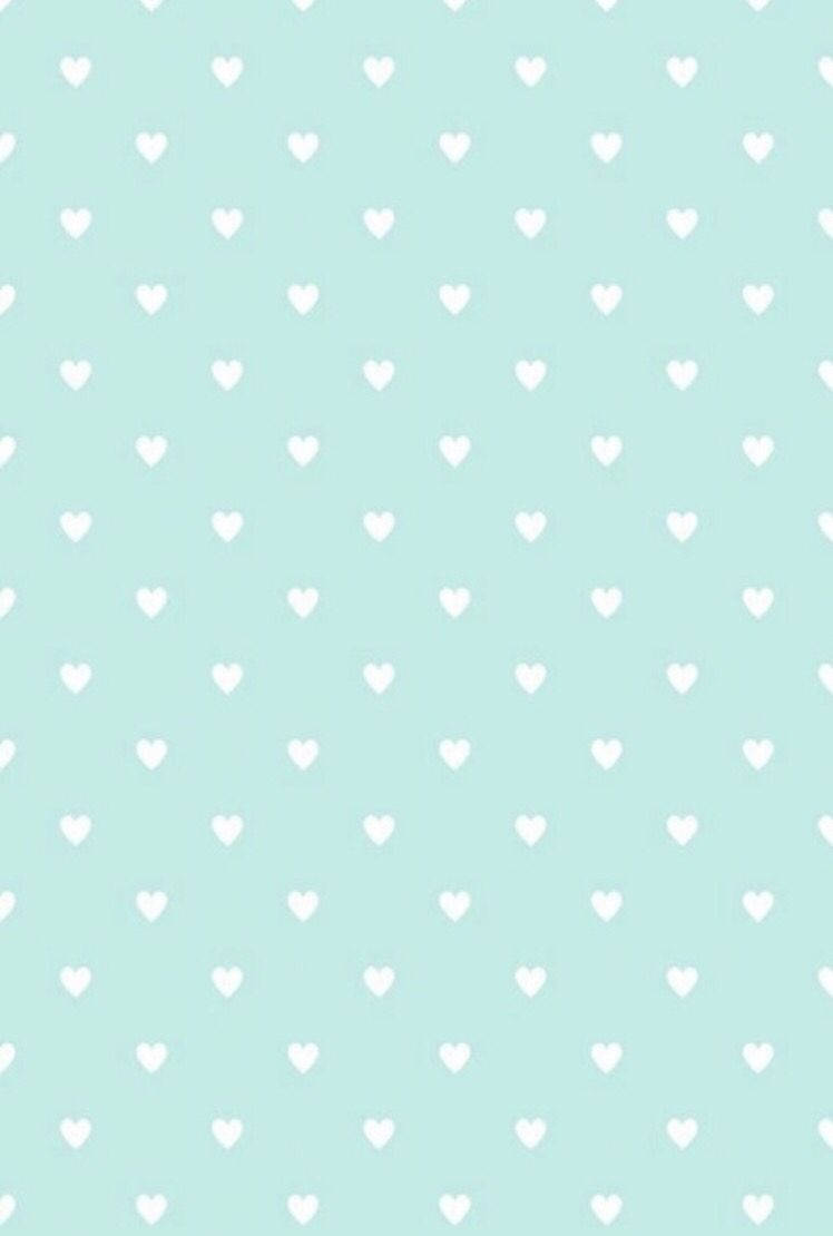 Green Heart Mint Background