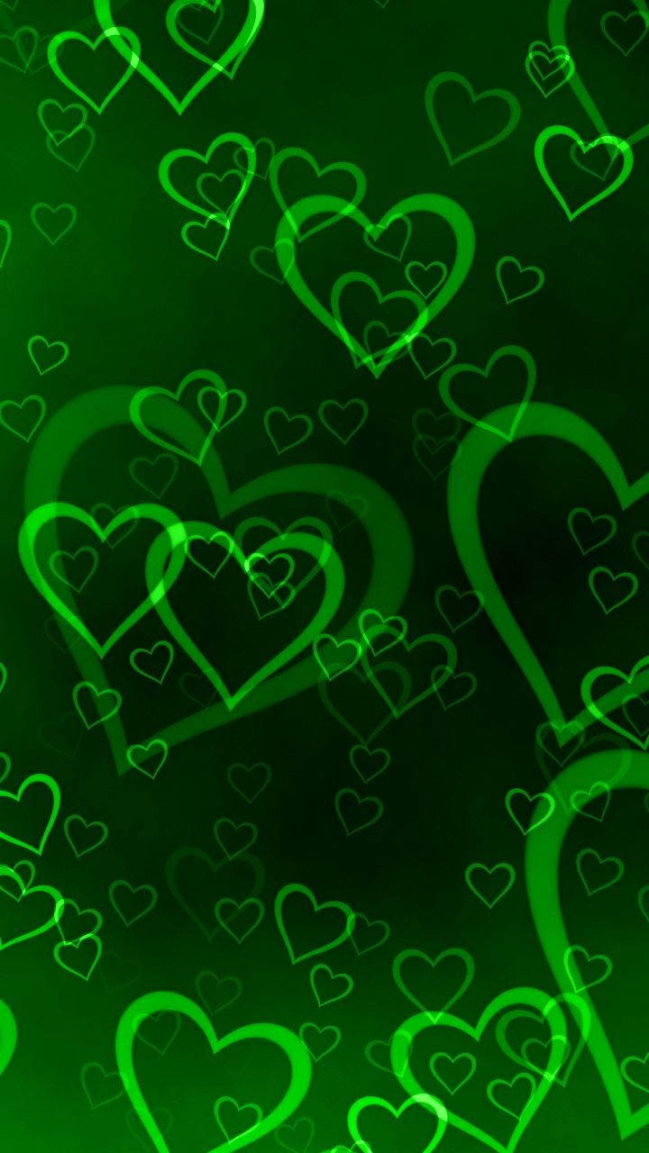 Green Heart Neon Lining