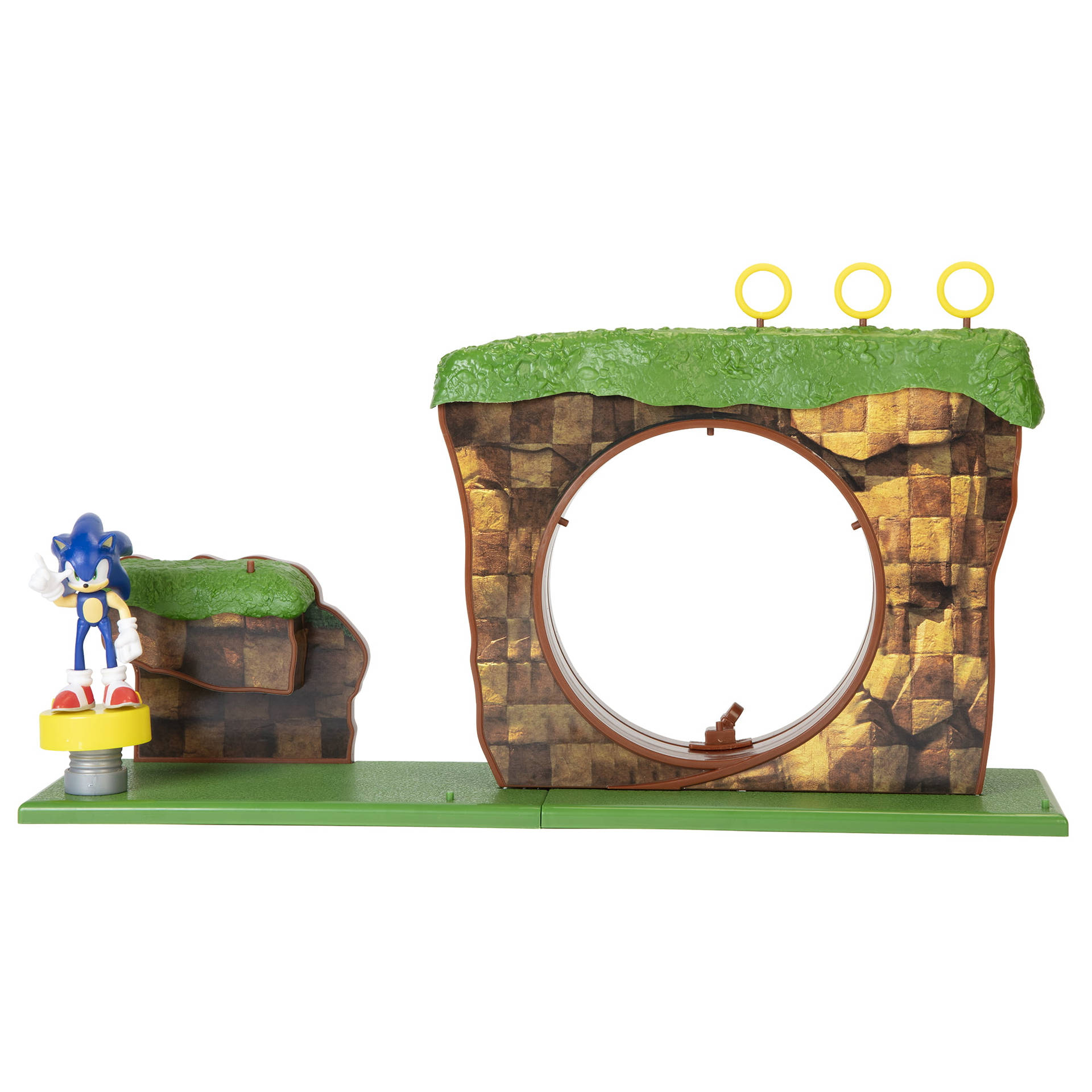 Green Hill Zone With Sonic Standing Background