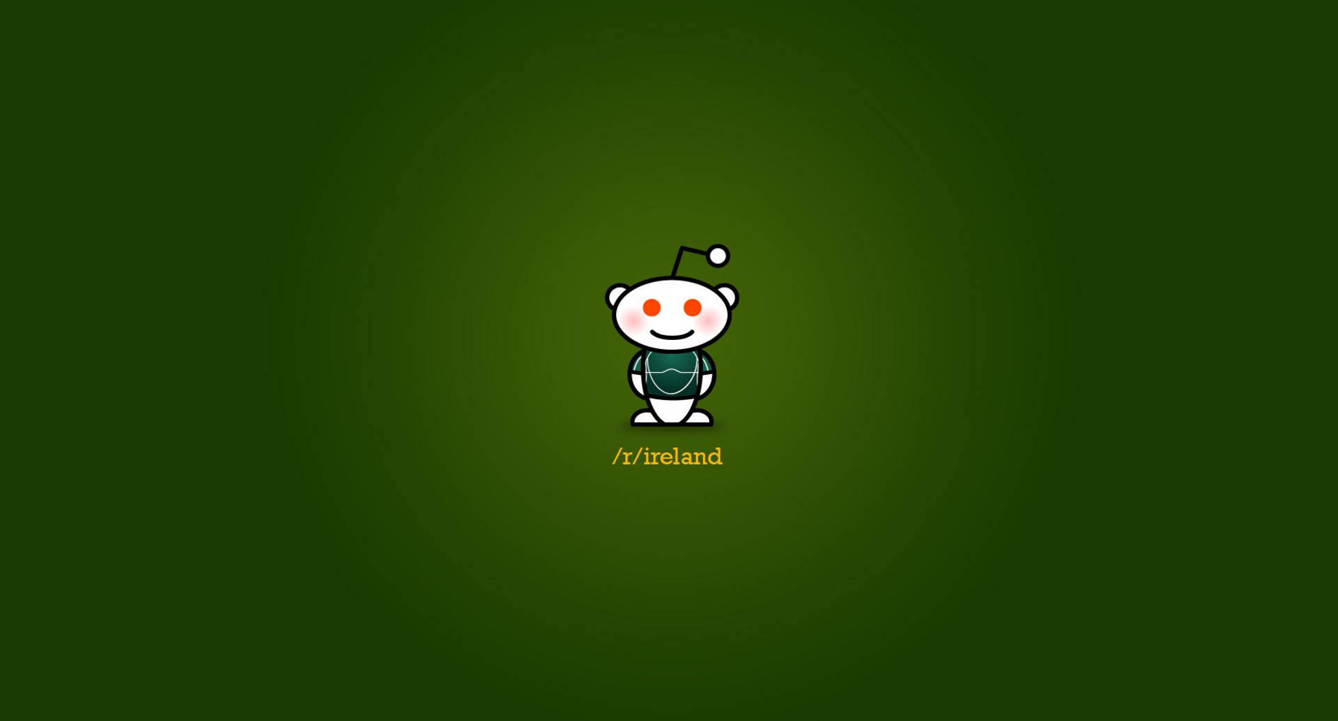 Green Ireland Reddit Logo Background