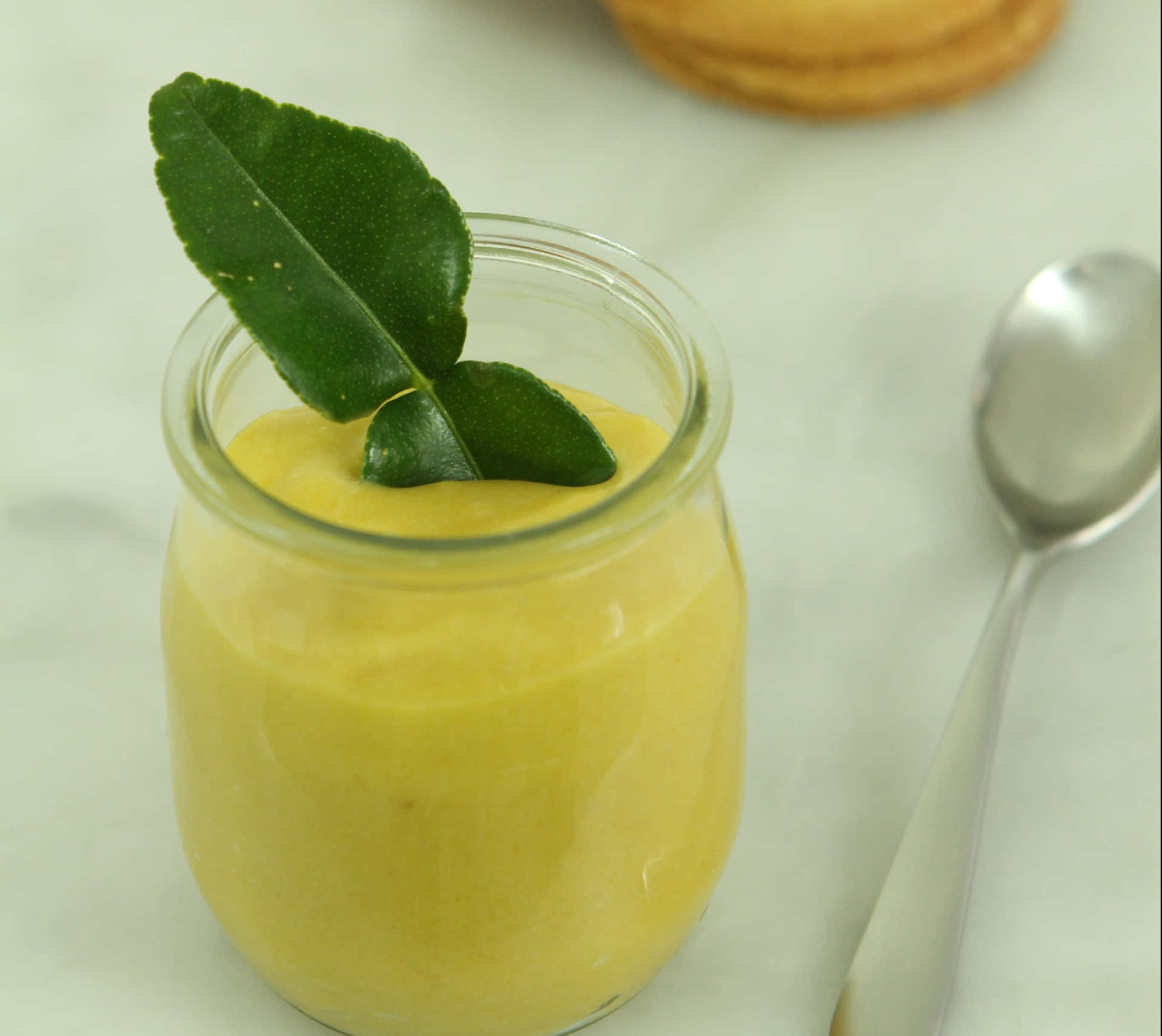 Green Kaffir Lime Citrus Juice Background