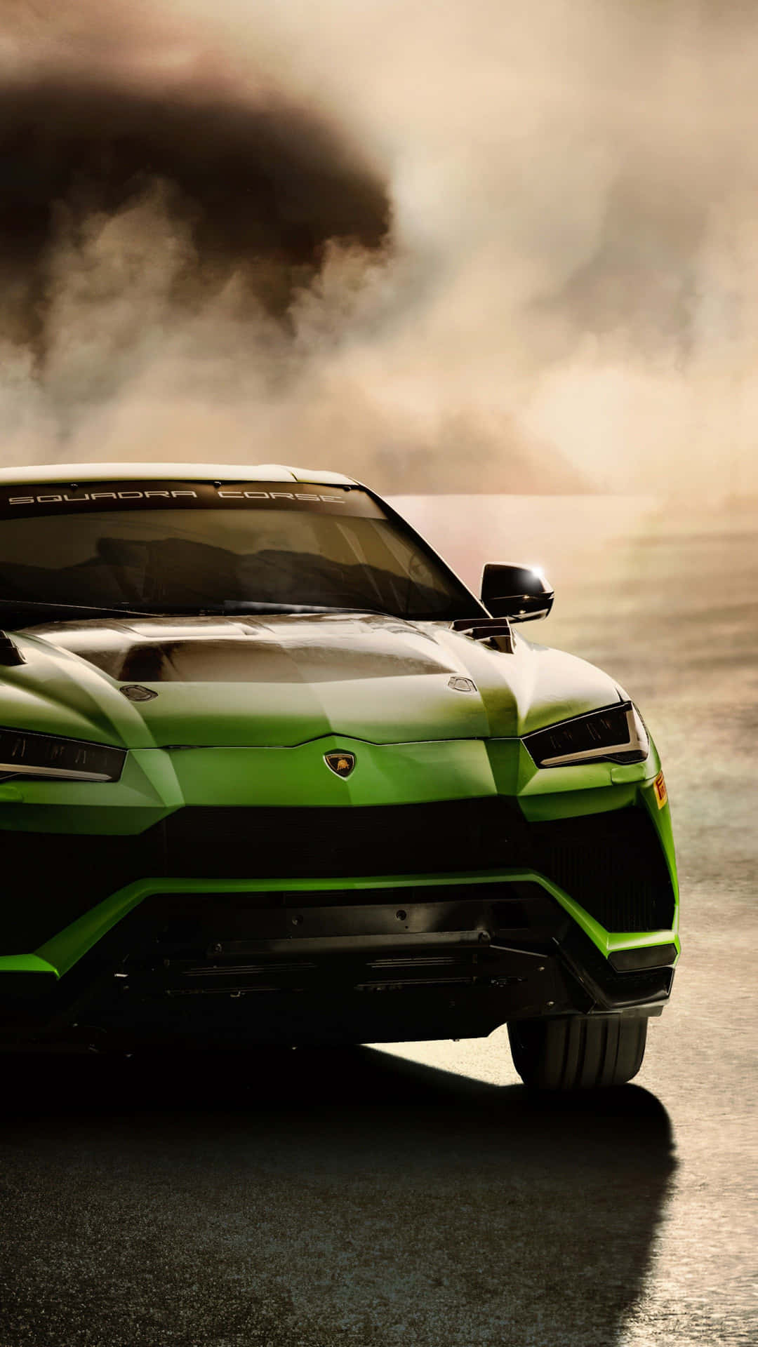 Green Lamborghini Iphone Lock Screen Background