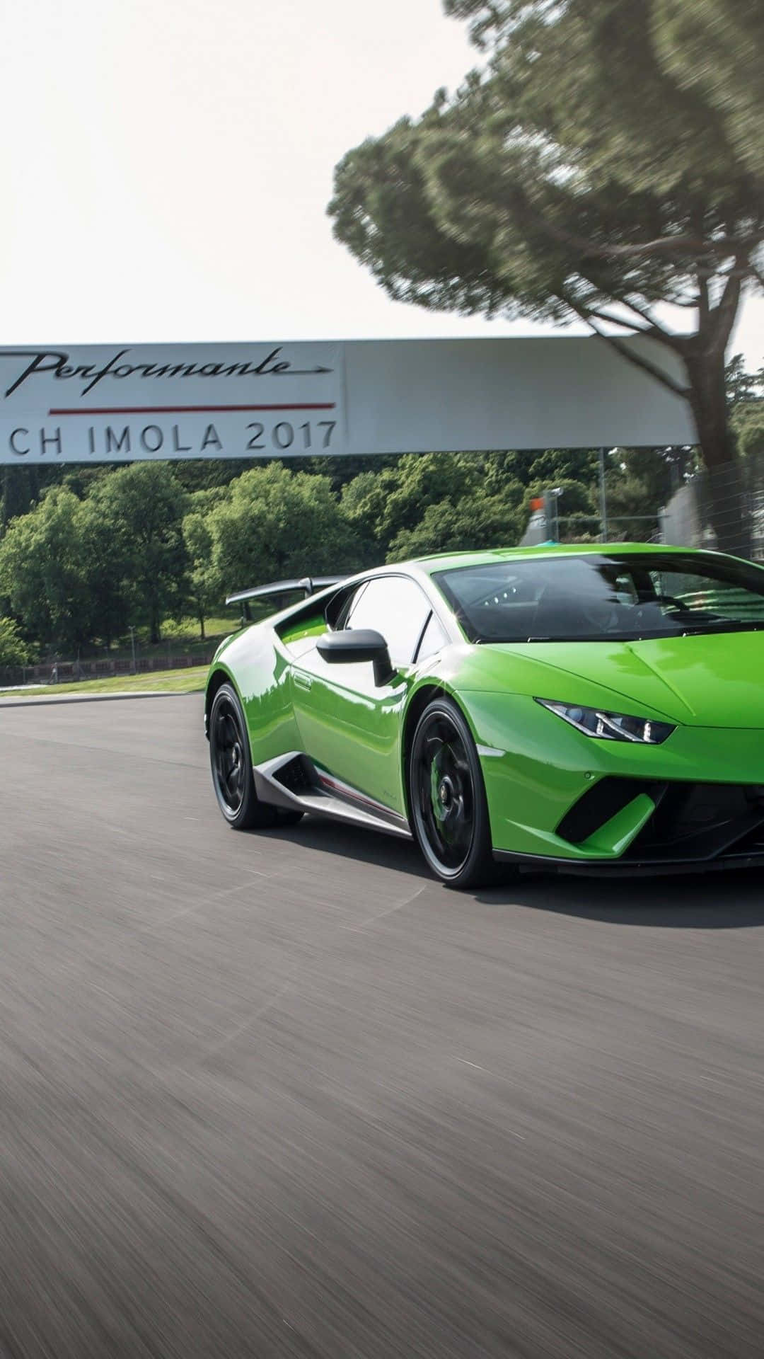Green Lamborghini Iphone Screen Display Background
