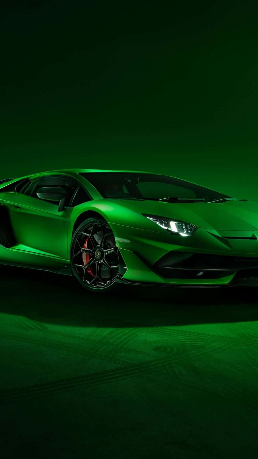 Green Lamborghini Iphone Theme Display Background