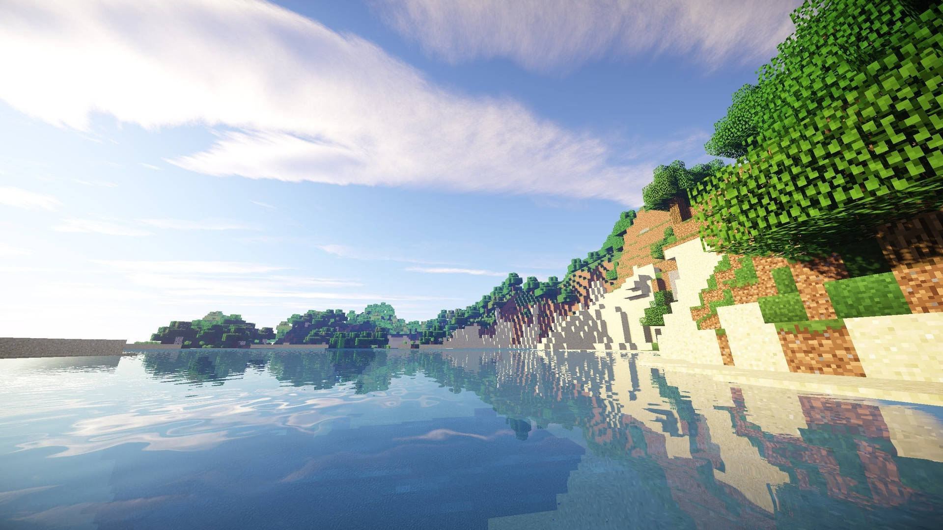 Green Landscape Best Minecraft Background