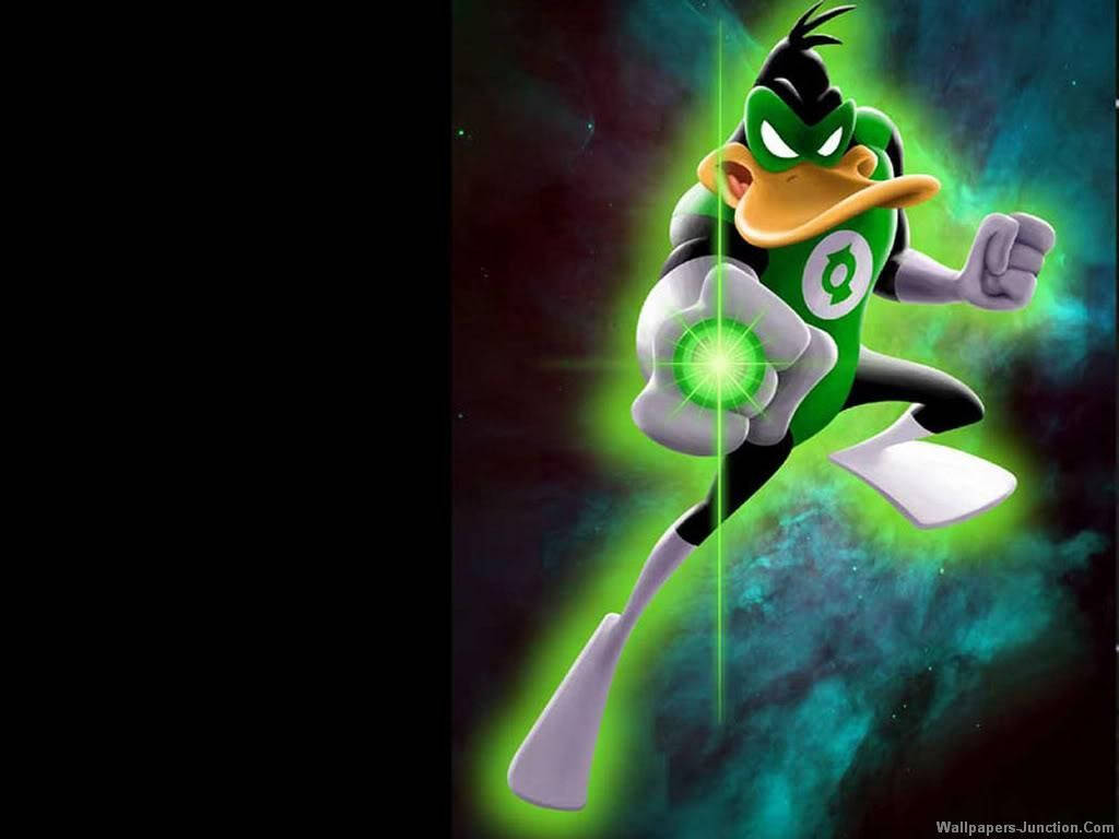 Green Lantern Daffy Duck Background
