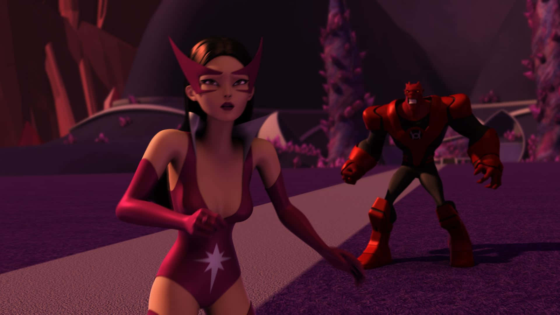 Green Lantern The Animated Series Carol Ferris Background