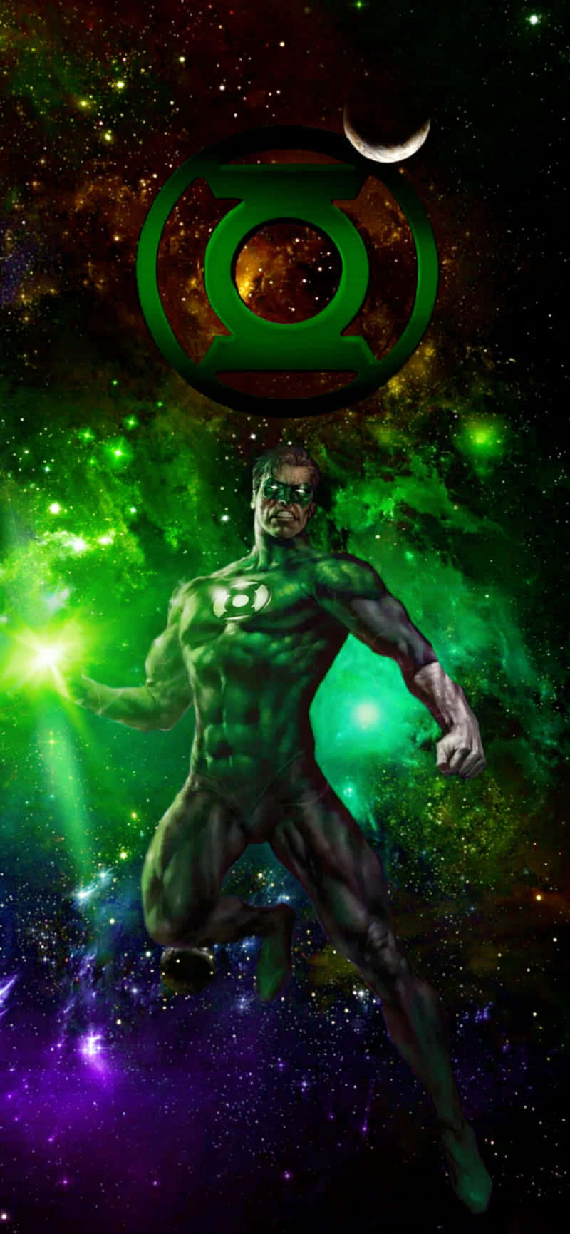 Green Lantern The Animated Series Galaxy Poster Background