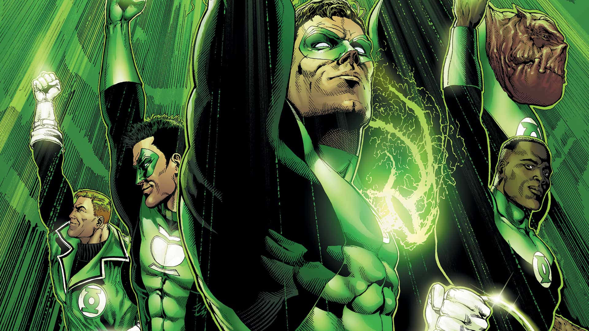 Green Lantern The Animated Series Green Corps Background