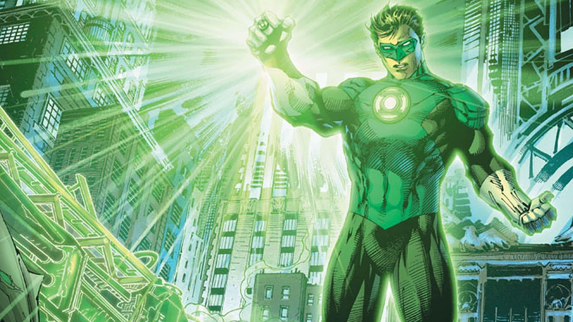 Green Lantern The Animated Series Powerful Hal Background