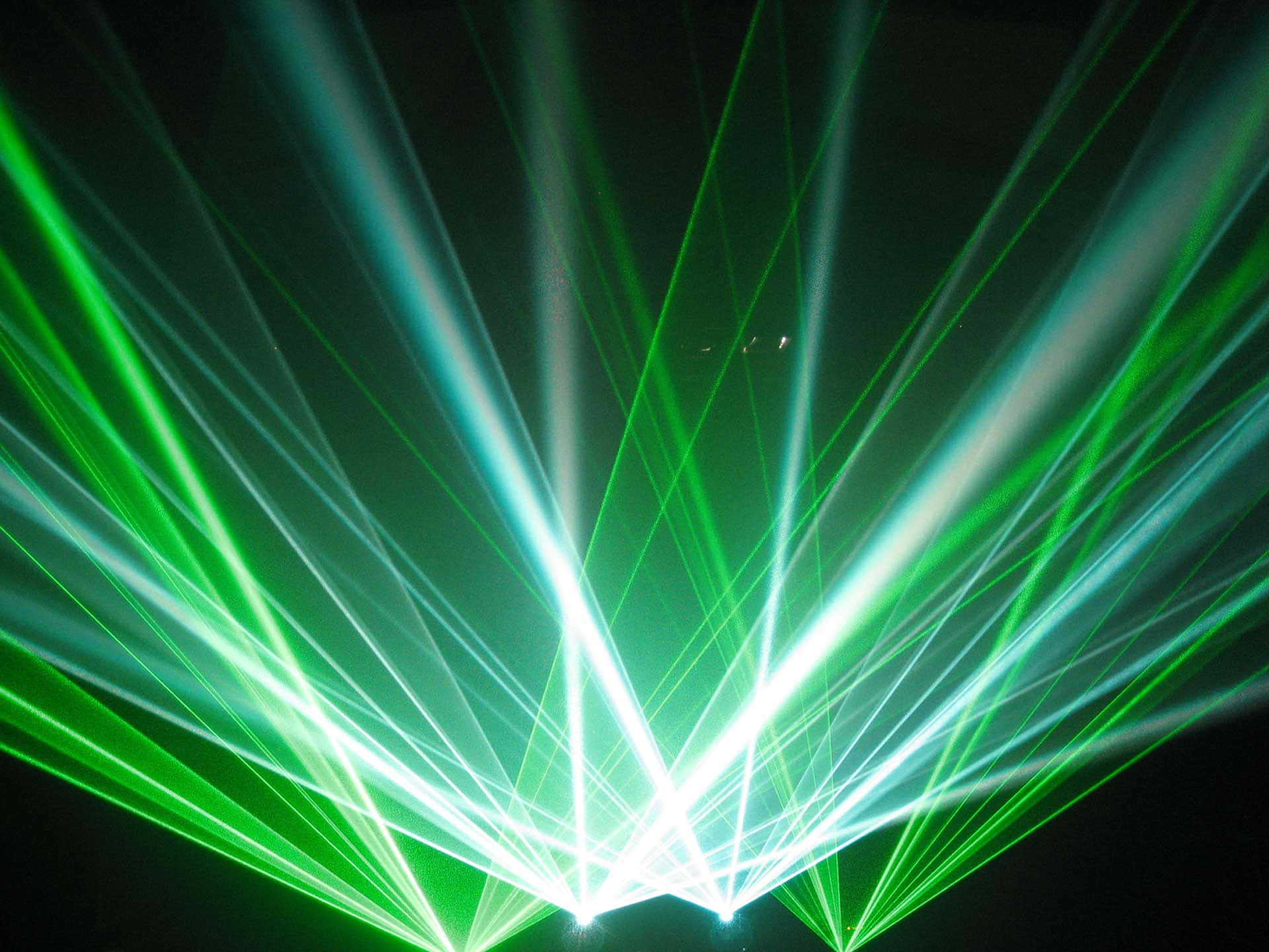 Green Laser Light Show Display Background