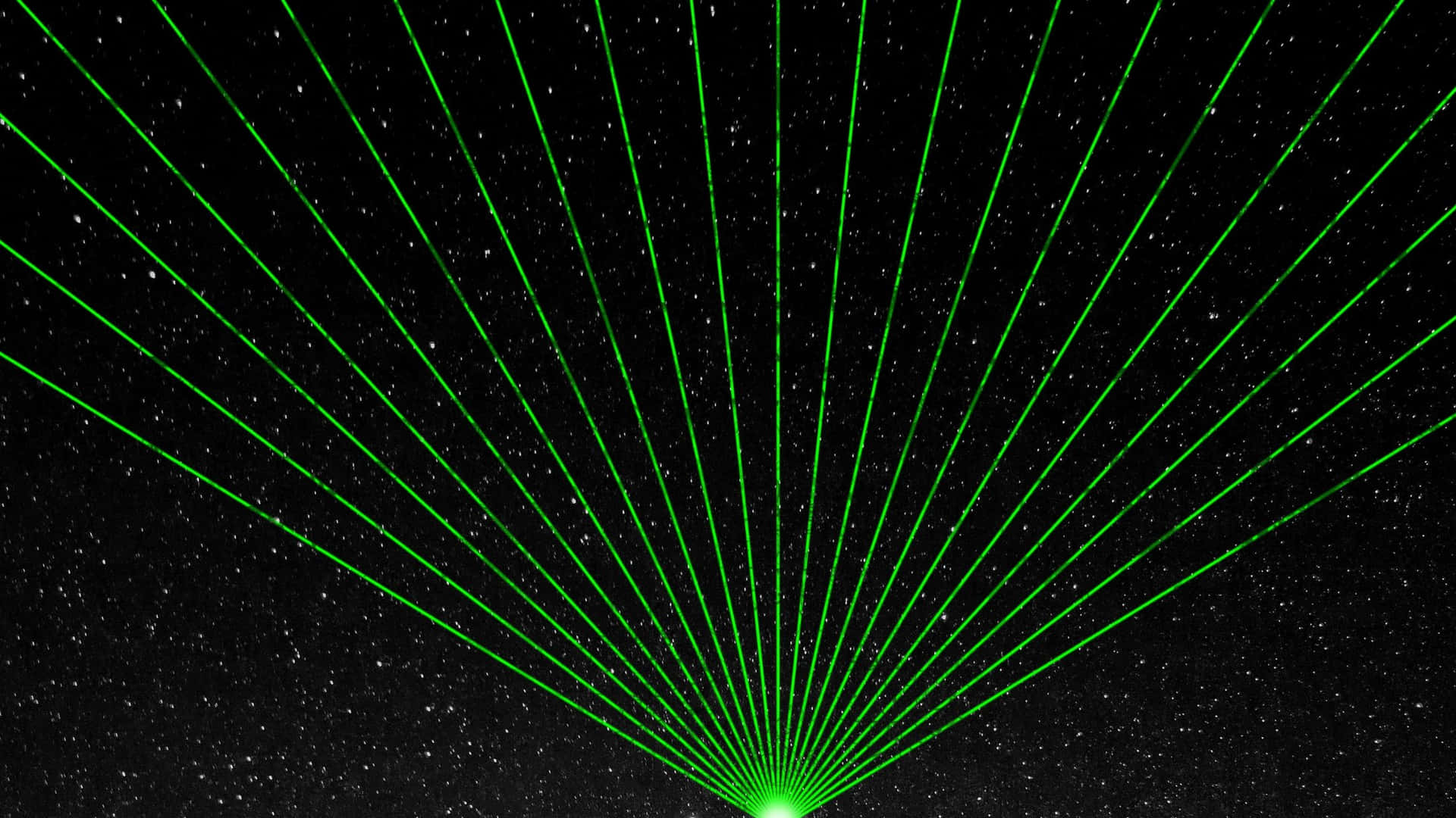 Green Laser Light Show Night Sky Background