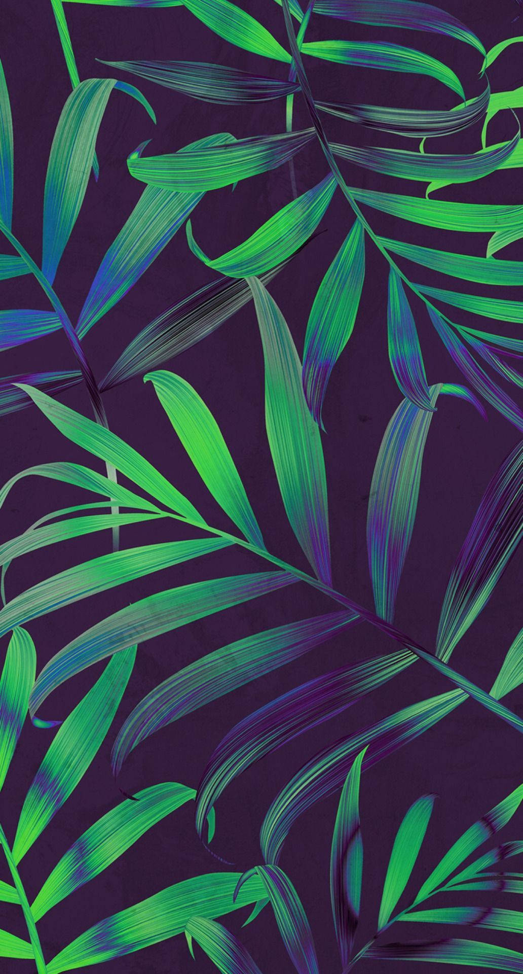 Green Leaves On Awesome Phone Background