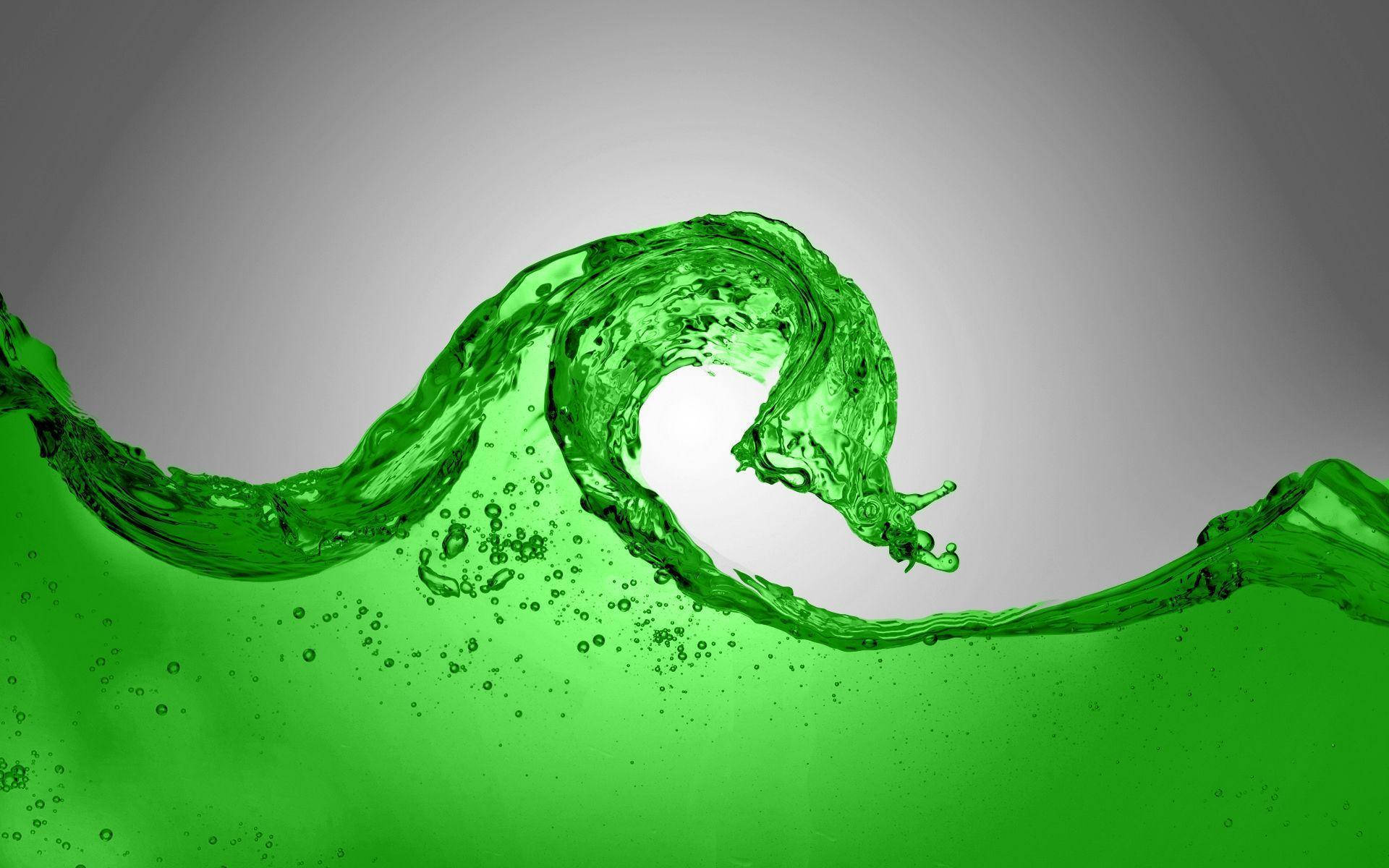 Green Liquid Wave