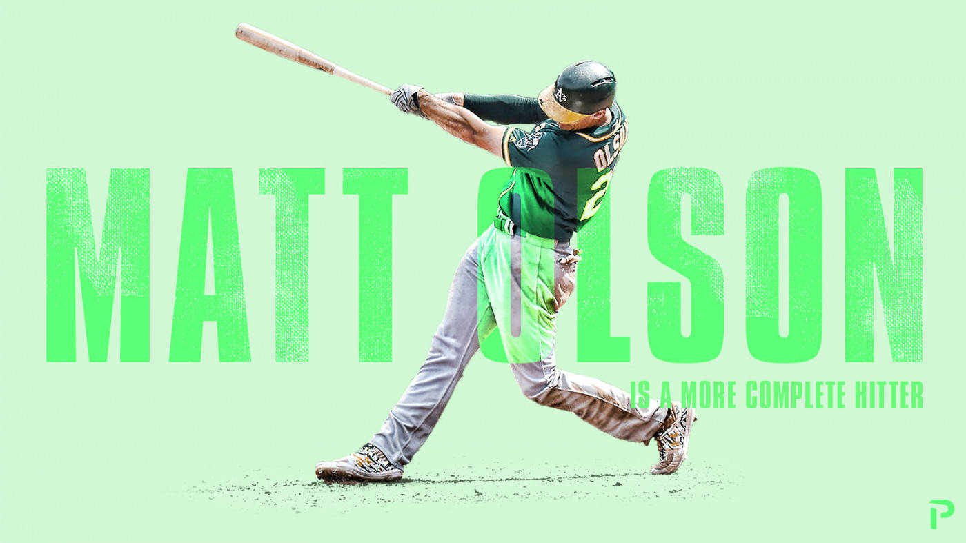 Green Matt Olson Background