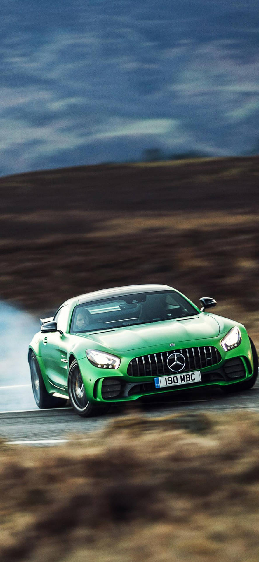 Green Mercedes-amg Desert Iphone